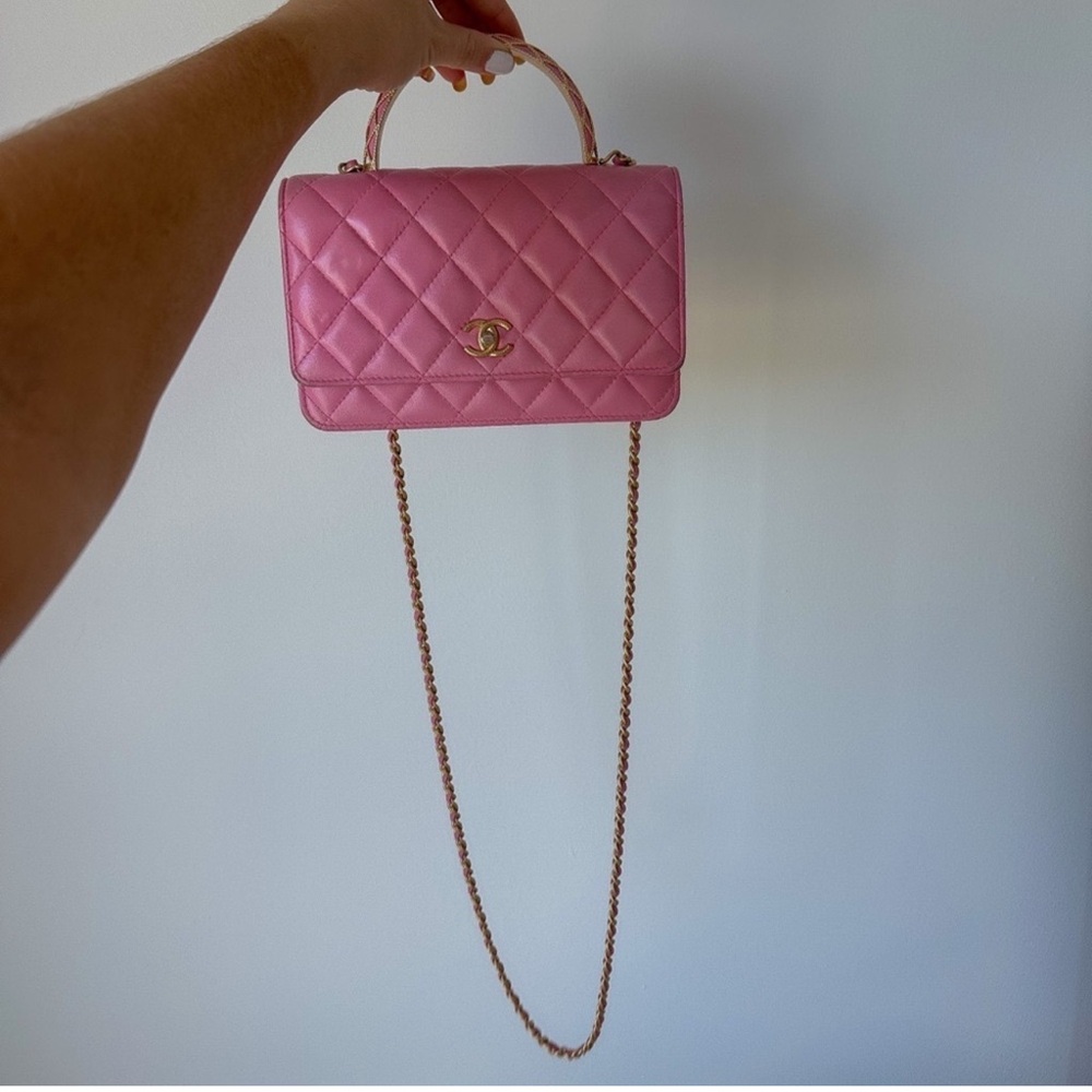 RARE* Chanel Bag with Gold Hardware Handle